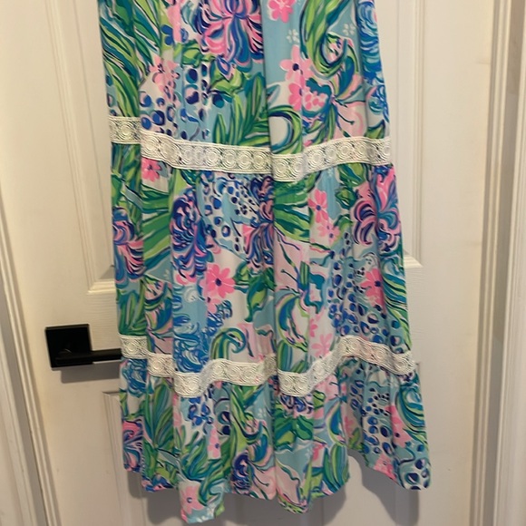 Lilly Pulitzer Ivie long tiered maxi dress size 8 - Picture 4 of 6